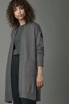 Chamarras Canada Goose Mujer México - Cortina Prendas De Punto Black Label Grises LI2389015